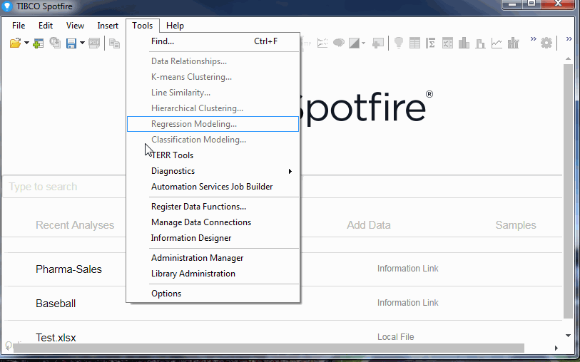 Confirm that Spotfire Extensions license is enabled for user group